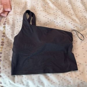 lululemon black one shoulder top